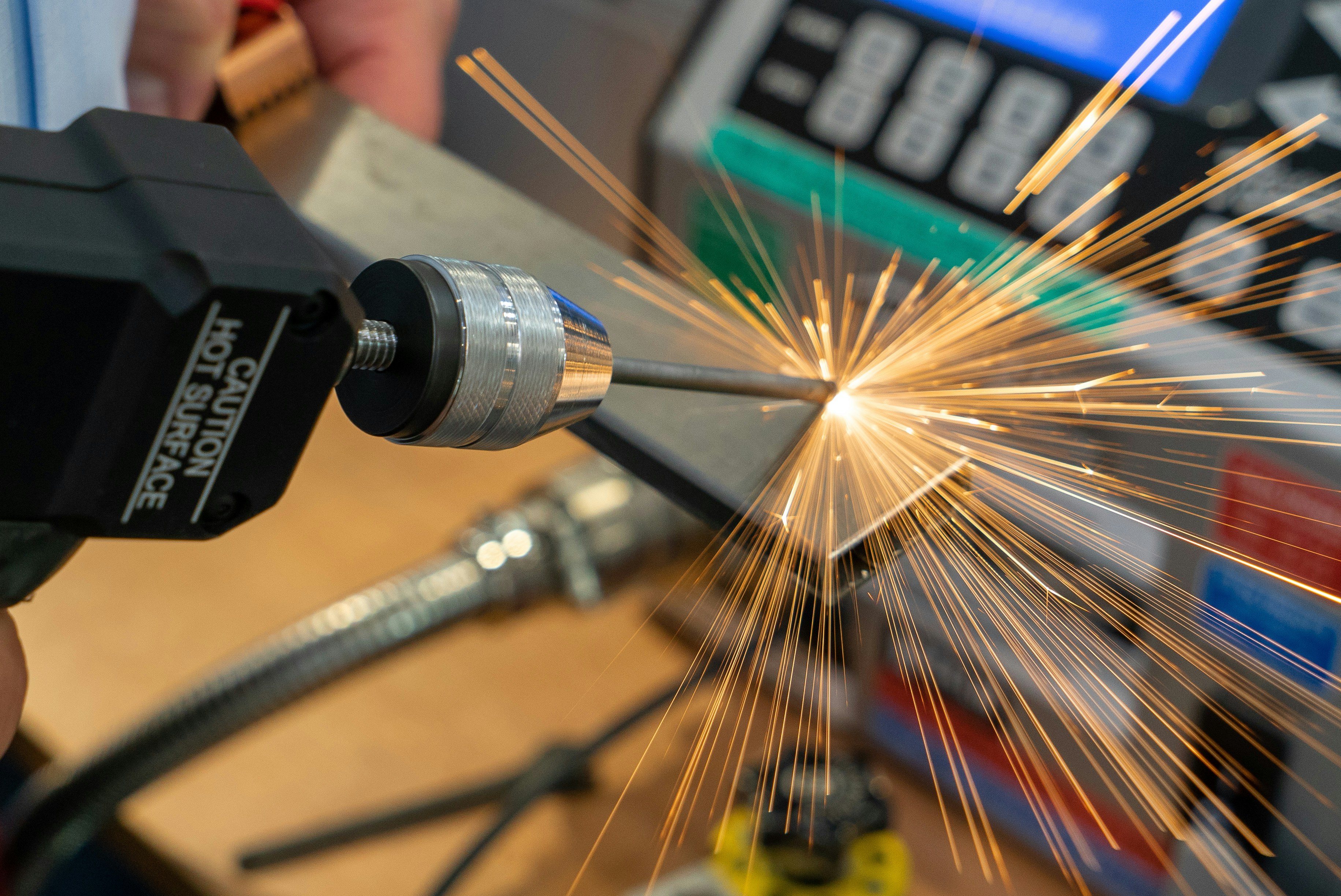 Laser cutting a design on material