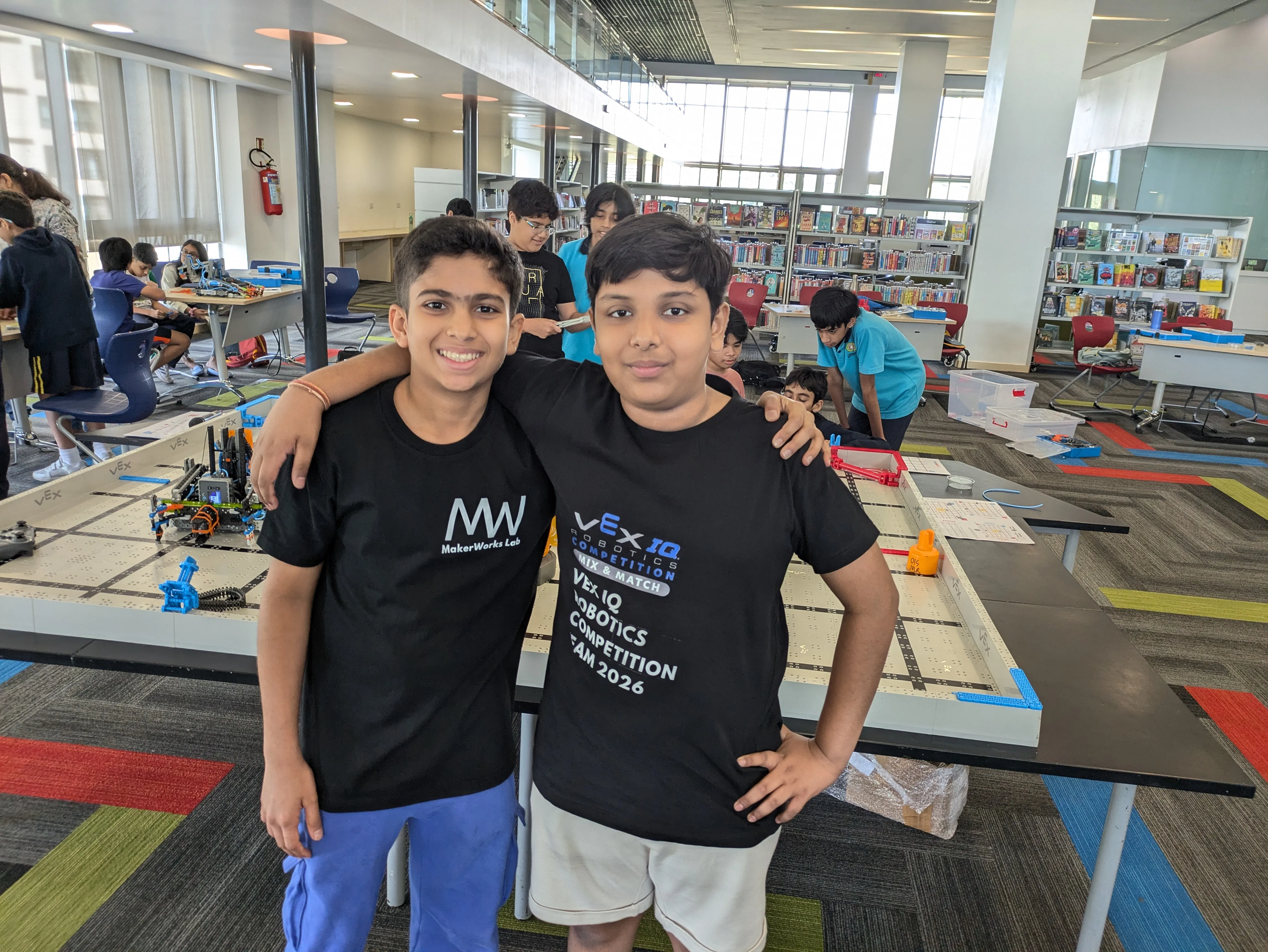 Intermediate students collaborating